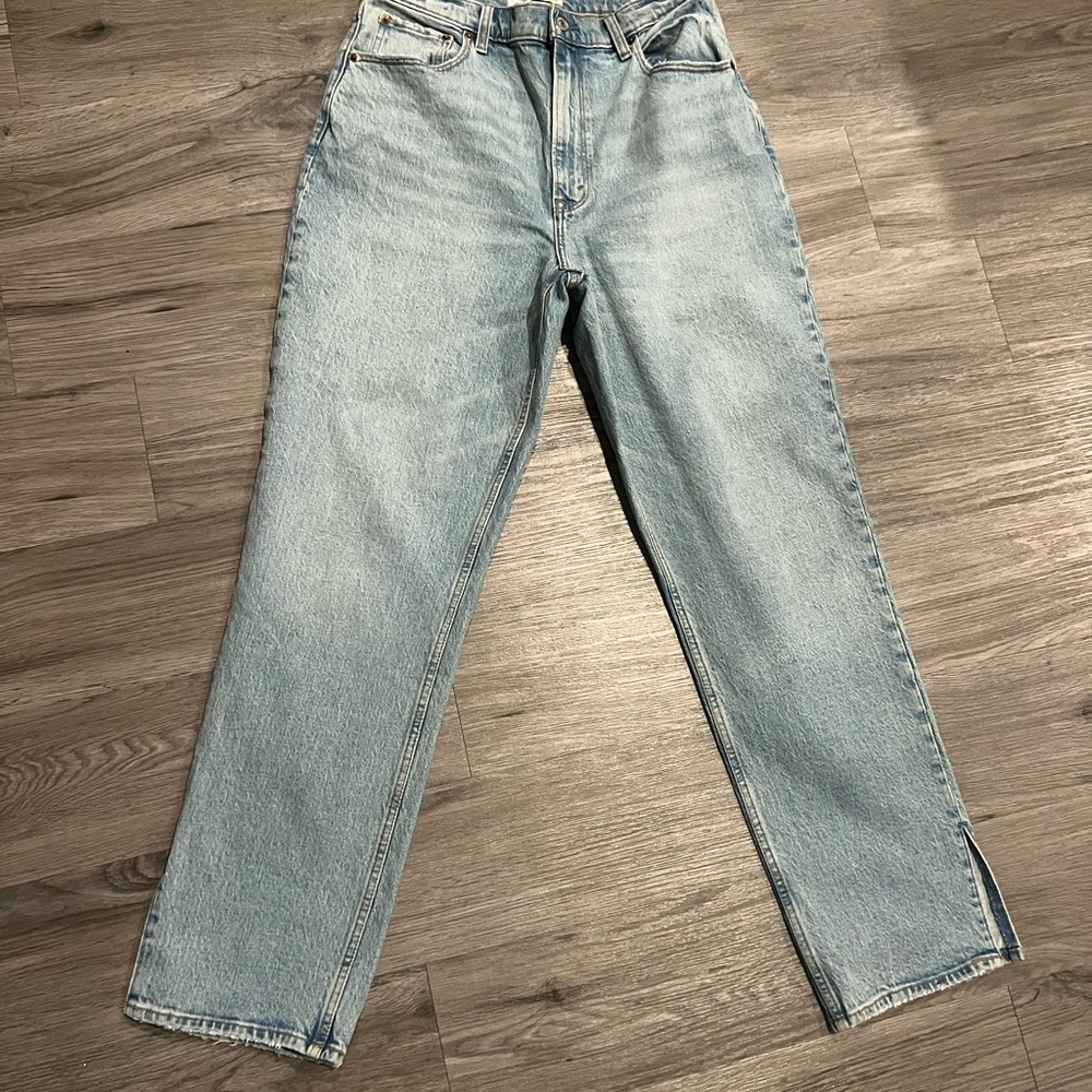 Abercrombie & Fitch Curve Love Straight Jeans Size 12